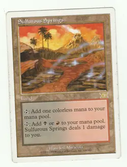 1x Sulfurous Springs HP Sixth Edition Mtg Magic 1x x1 - Image 1