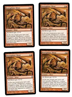 4x Bonesplitter Sliver played Time Spiral Mtg Magic EDH 4x x4 - Image 1