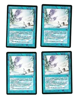 4x Clairvoyance VG/EX Ice Age Mtg Magic Commander EDH 4x x4 - Image 1