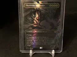 MTG-Phyrexian Vindicator/🔥Oil Slick Foil Extended Art #347/Mythic Rare🔥 - Image 1