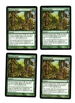 4x Rolling Spoil EX Ravnica Mtg Magic EDH 4x x4 - Image 1