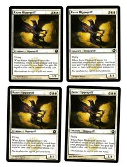 4x Razor Hippogriff EX Scars of Mirrodin Mtg Magic EDH 4x x4 - Image 1