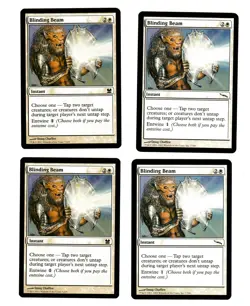 4x Blinding Beam EX Mirrodin Modern Masters Mtg Magic EDH 4x x4 - Image 1