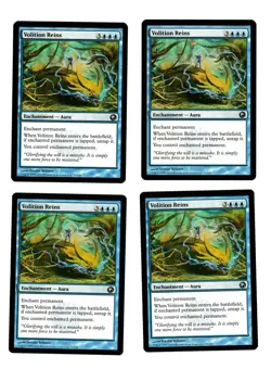 4x Volition Reins EX Scars of Mirrodin Commander Mtg Magic 4x x4 - Image 1