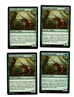 4x Turntimber Basilisk EX Duel Decks Zendikar Mtg Magic EDH 4x x4 - Image 1