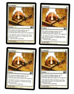 4x Condemn EX M11 Mtg Magic EDH 4x x4 - Image 1