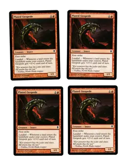 4x Plated Geopede EX Zendikar Mtg Magic EDH 4x x4 - Image 1