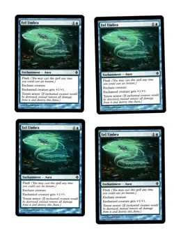 4x Eel Umbra EX Rise of the Eldrazi Mtg Magic Commander EDH 4x x4 - Image 1