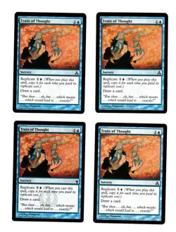 4x Train of Thought EX Guildpact Duel Deck Mtg Magic Commander EDH 4x x4 - Image 1