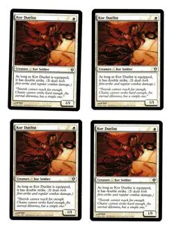 4x Kor Duelist EX Zendikar Mtg Magic EDH 4x x4 - Image 1