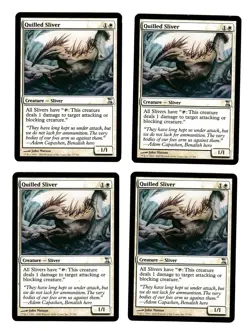 4x Quilled Sliver VG/EX Time Spiral Mtg Magic EDH 4x x4 - Image 1