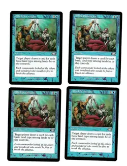 4x Allied Strategies Played Planeshift Mtg Magic Commander EDH 4x x4 - Image 1