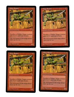 4x Mogg Raider EX Tempest Mtg Magic EDH 4x x4 - Image 1