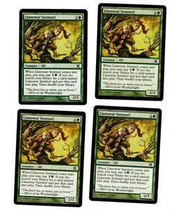 4x Llanowar Sentinel EX Tenth Edition X Mtg Magic EDH 4x x4 - Image 1