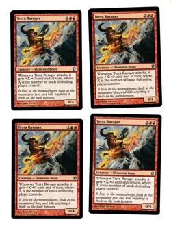 4x Terra Ravager EX Commander Mtg Magic EDH 4x x4 - Image 1