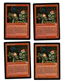 4x Goblin Vandal EX Weatherlight Magic EDH 4x x4 - Image 1
