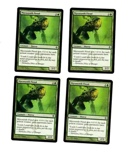 4x Mycosynth Fiend VG/EX New Phyrexia Mtg Magic EDH 4x x4 - Image 1