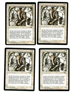 4x Kjeldoran Home Guard EX Alliances Mtg Magic EDH 4x x4 - Image 1