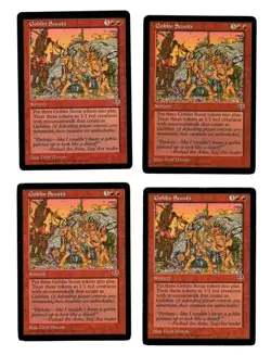 4x Goblin Scouts VG/EX Mirage Mtg Magic Commander EDH 4x x4 - Image 1
