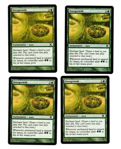 4x Overgrowth EX Tenth Edition 10th X Mtg Magic EDH 4x x4 - Image 1