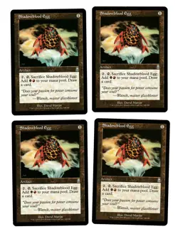 4x Shadowblood Egg EX Odyssey Mtg Magic Commander EDH 4x x4 - Image 1