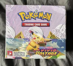 1x Pokemon TCG Vivid Voltage Booster Box New Sealed (crease on corner) - Image 1