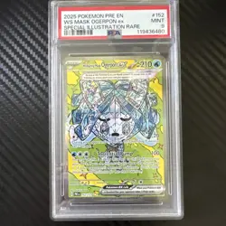 PSA 9 Wellspring Mask Ogerpon EX 152/131 Pokemon Prismatic Evolutions Mint - Image 1