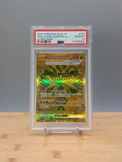 2024 Pokemon sv8a Teal Mask Ogerpon ex Gold #234 Japanese PSA 10 - Image 1