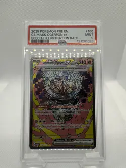 Pokemon Ogerpon EX Sir Cornerstone Mask 160/131 Prismatic Evolutions PSA 9 - Image 1