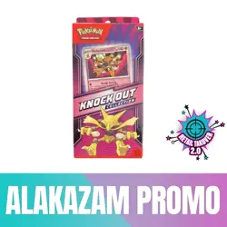 2025 Pokemon TCG Knock Out Collection Box - Alakazam Promo + 2 Booster Packs NEW - Image 1