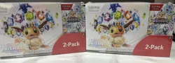 2 Pokemon Prismatic Evolutions Costco 2-Pack Elite Trainer Box + Booster Bundle - Image 1