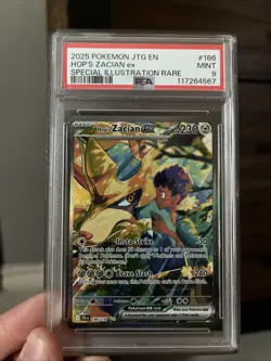 Pokemon 2025 Journey Together Special Illustration 6 Hops Zacian EX PSA 9 - Image 1