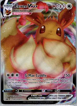 Pokemon TCG Eevee VMAX SWSH087/307 SWSH Black Star Promos NM - Image 1