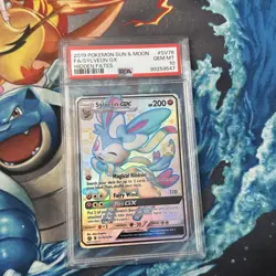 2019 Pokemon Sun & Moon Hidden Fates Shiny Sylveon GX SV76/SV94 PSA 10 GEM Mint - Image 1