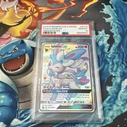2019 Pokemon Sun & Moon Hidden Fates Shiny Sylveon GX SV76/SV94 PSA 10 GEM Mint - Image 2