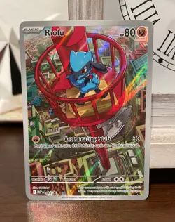 Pokemon TCG Riolu Black Star Promo 010 Mega Evolution Holo NM - Image 1