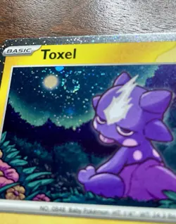 Toxel SVP 119 Scarlet & Violet Cosmos Holo Rare *SWIRL* Promo Pokemon TCG NM/M - Image 3