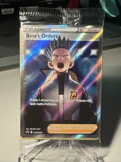 Pokemon Boss's Orders Cyrus SWSH251 Sword & Shield Black Star Promo Holo SEALED - Image 1