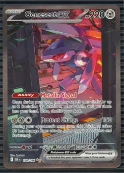2025 Pokemon SV: BLK EN-Black Bolt #169/086 Genesect ex - Image 1