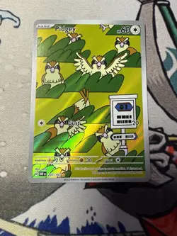 Pokemon 2023 Pidgey 207/197 Sv03: Obsidian Flames Holo NM - Mint Pack Fresh! - Image 1