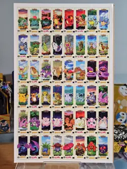 Pokemon Bubble Gum Uncut 2x Sticker Sheet Sets - Peru - (2x Total Sheet) - Image 2