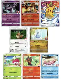 Lot Indonesia KFC Pokemon Complete Set, 4 Batik, Fanfare Pikachu Charizard Promo - Image 1