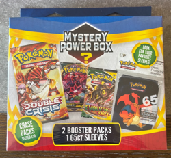 Pokemon Mystery Power Box -2 Booster Packs 1 65 Ct Sleeves Chase Packs Brand New - Image 1