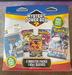 Pokemon Mystery Power Box -2 Booster Packs 1 65 Ct Sleeves Chase Packs Brand New - Image 2