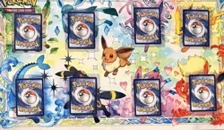 Pokemon TCG (Costco) Cosmos Holo Prismatic Evolutions - All 8 Eeveelutions - NM - Image 2