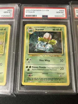 Pokemon 2023 Classic Set PSA 10 Venusaur Ivysaur Bulbasaur CLV EN - Image 3