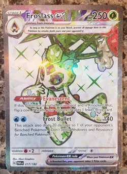 Pokemon TCG Froslass EX 217/182 Ultra Rare Scarlet & Violet Pardox Rift NM - Image 1