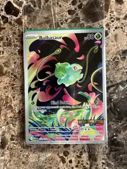 Pokemon SEALED Bulbasaur 133/132 Mega Evolution Box Topper Stamped Promo!! - Image 1