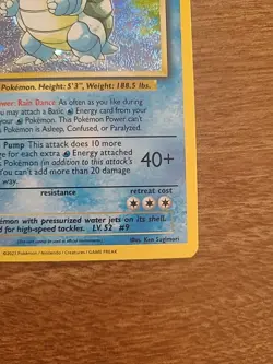Blastoise 003/034 -CLB Classic Collection - Holo - English - Near Mint - Image 4