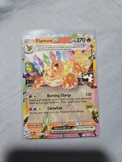 Flareon ex 014/131 - Prize Pack Series 7 - Pokemon TCG Prismatic Evolutions - Image 3